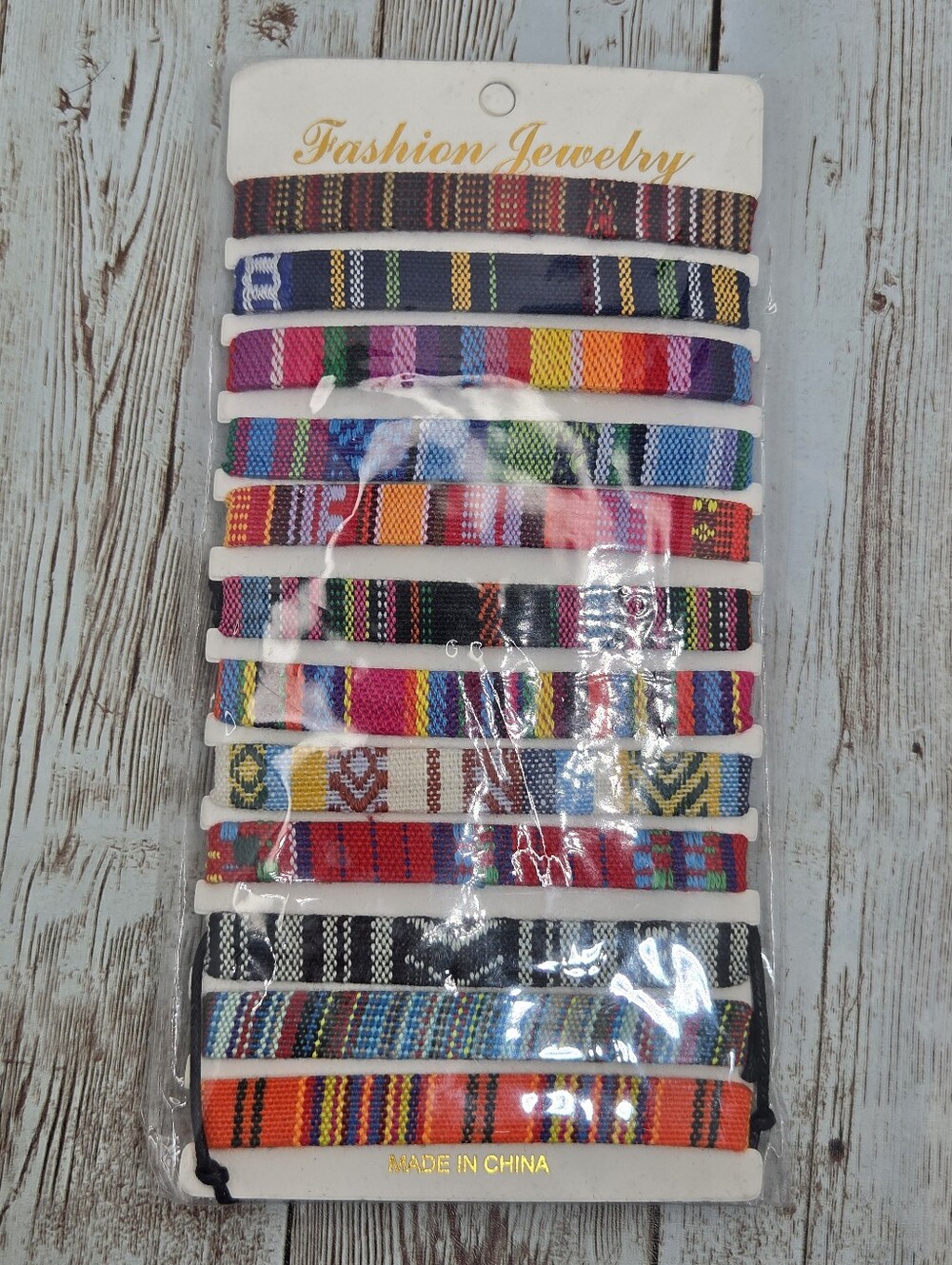 🌈 NEW Pack of 12 Boho Woven Friendship Bracelets! Colorful Southwestern Aztec